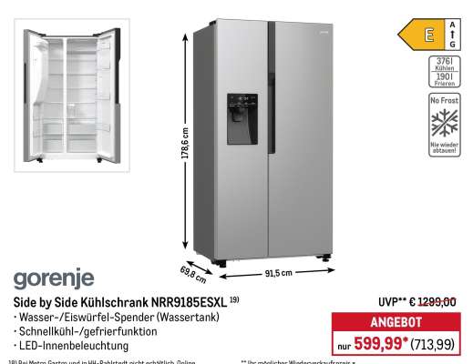 Side by Side Kühlschrank NRR9185ESXL