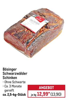 Bösinger Schwarzwälder Schinken