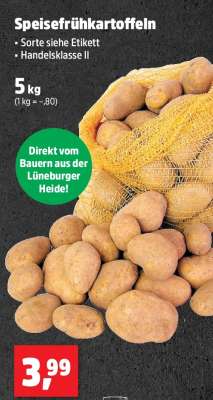 Speisefrühkartoffeln