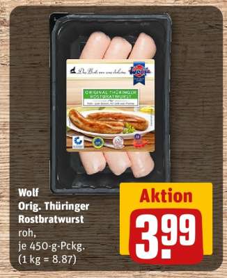 Wolf Orig. Thüringer Rostbratwurst