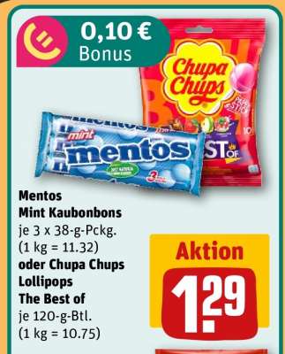 Mentos Mint Kaubonbons