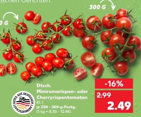 Dtsch. Miniromarispen- oder Cherryrispentomaten
