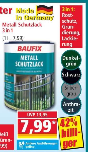 Metall Schutzlack 3 in 1
