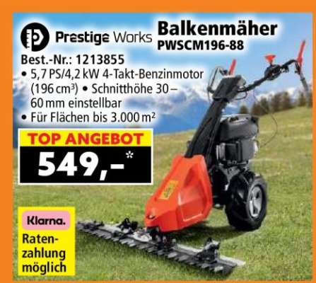 Balkenmäher PWSCM196-88