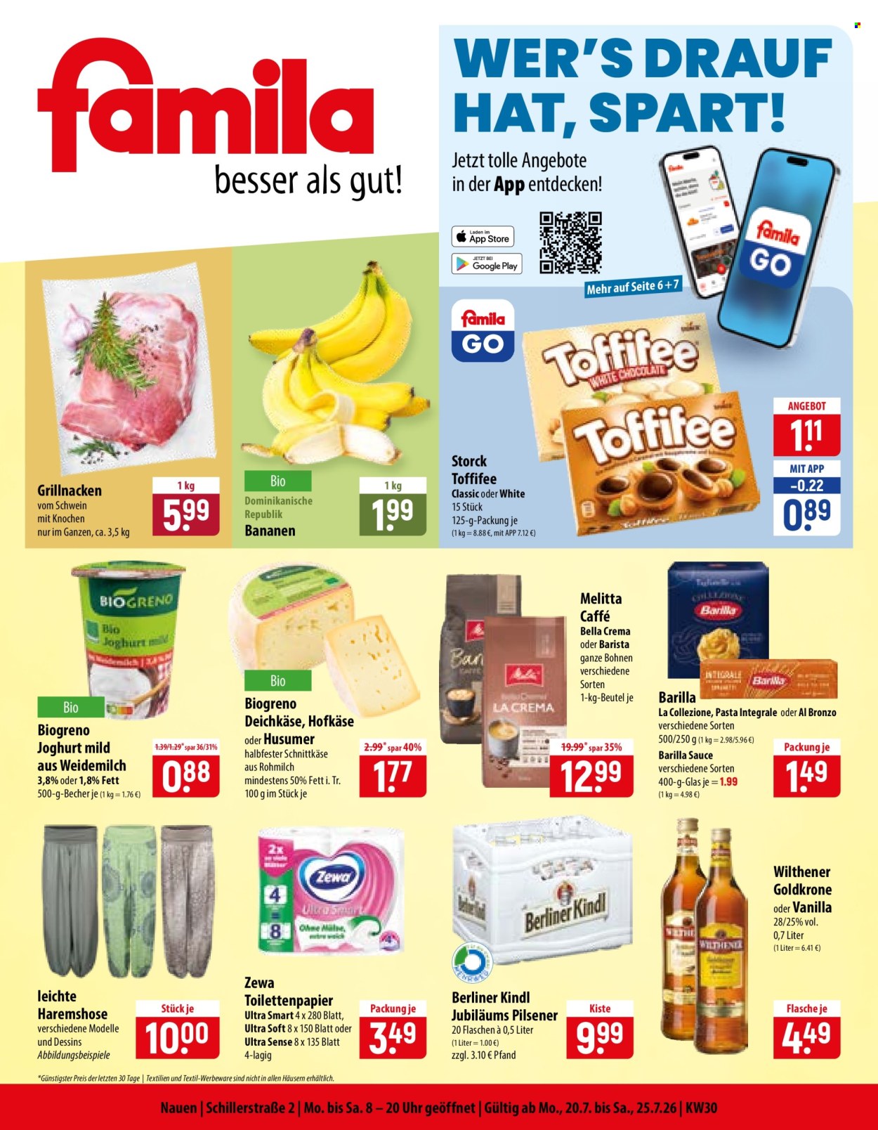 famila Prospekte  - 20.07.2026 - 25.07.2026. Seite 1
