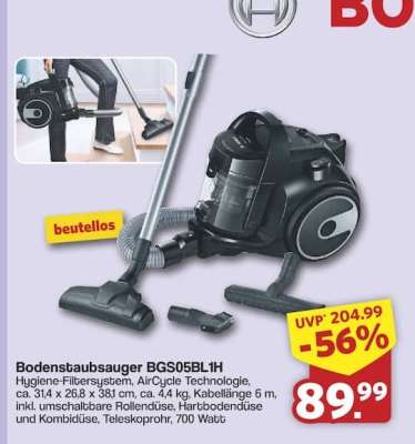 Bodenstaubsauger BGS05BL1H