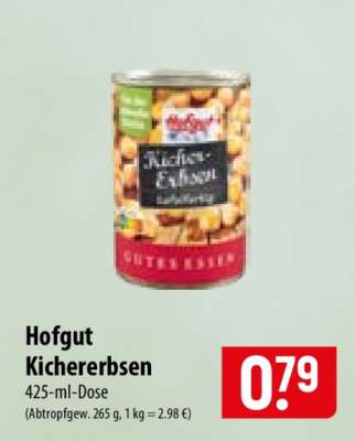 Hofgut Kichererbsen