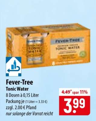 Fever Tree Tonic Water