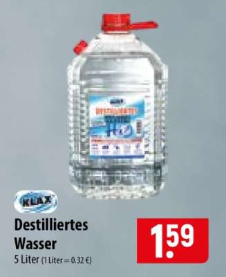 Destilliertes Wasser