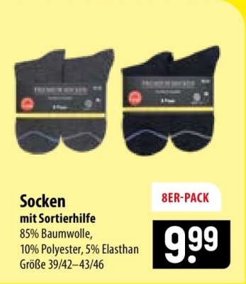 Socken mit Sortierhilfe