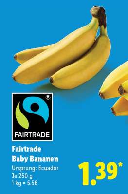 Fairtrade-Baby-Bananen