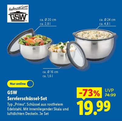 GSW Servierschüssel-Set