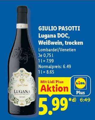 Giulio Pasotti Lugana DOC, Weißwein, trocken
