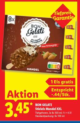 Bon Gelati Stieleis Mandel XXL