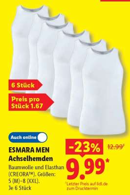 Esmara Men Achselhemden
