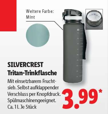 SILVERCREST Tritan-Trinkflasche