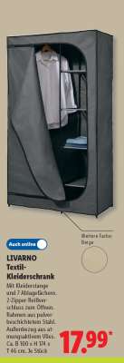 LIVARNO Textil-Kleiderschrank