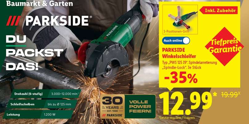 PArkside Winkelschleifer