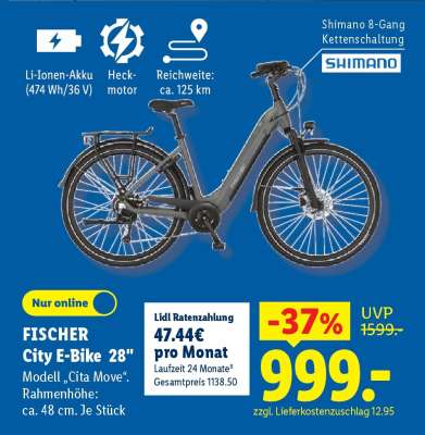 FISCHER City E-Bike 28"