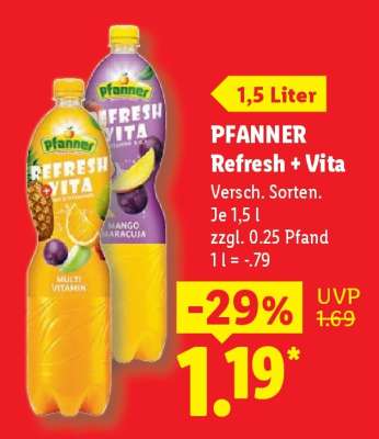 PFANNER Refresh Vita