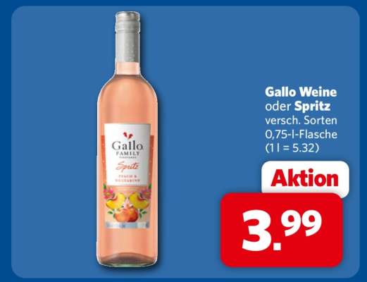 Gallo Weine oder Spritz