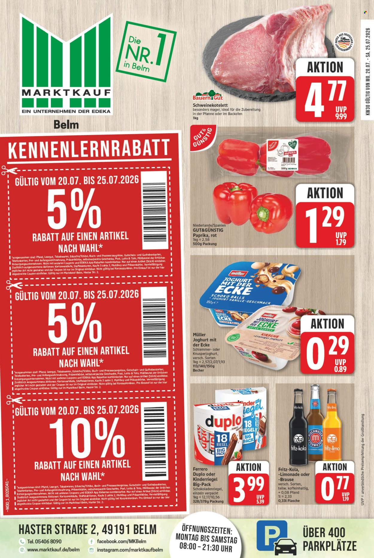 Marktkauf Prospekte  - 20.07.2026 - 25.07.2026. Seite 1