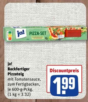 ja! Backfertiger Pizzateig