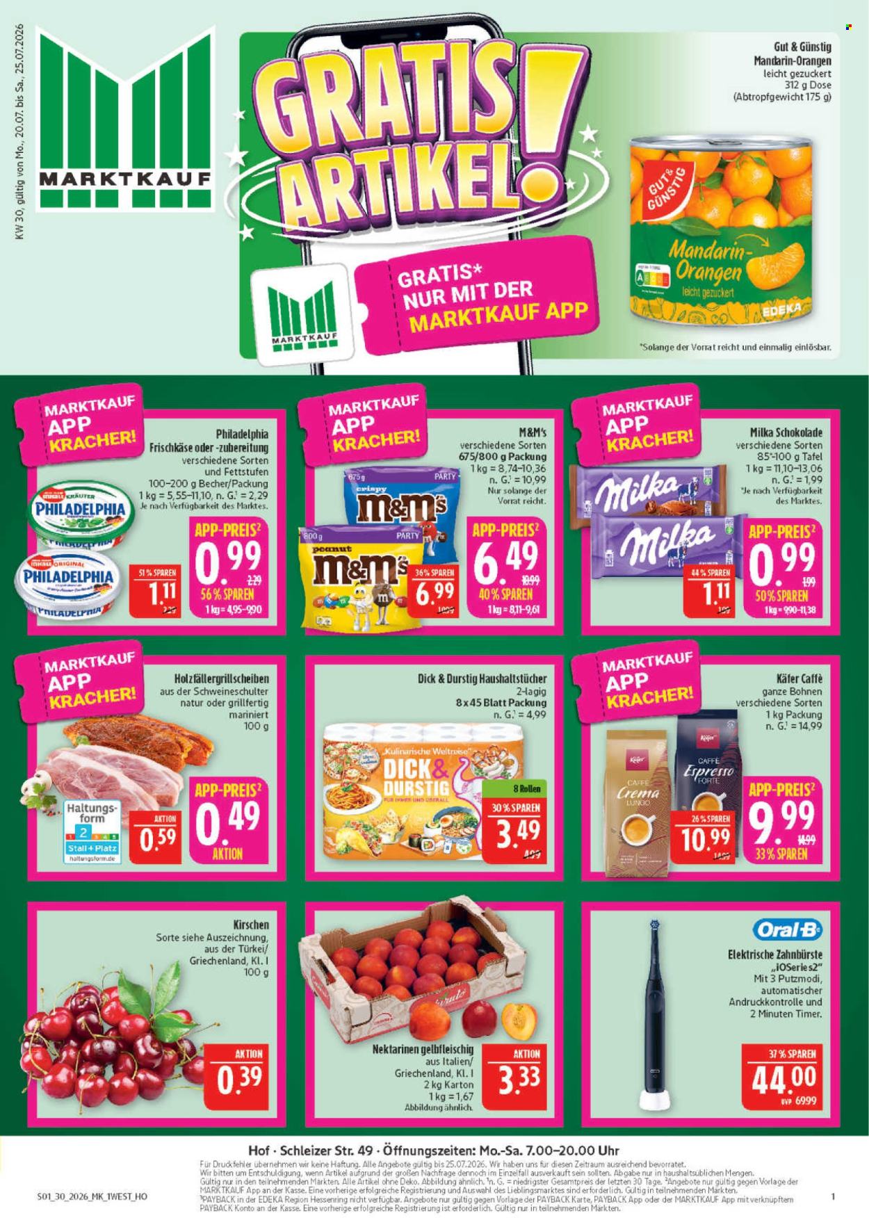 Marktkauf Prospekte  - 20.07.2026 - 25.07.2026. Seite 1