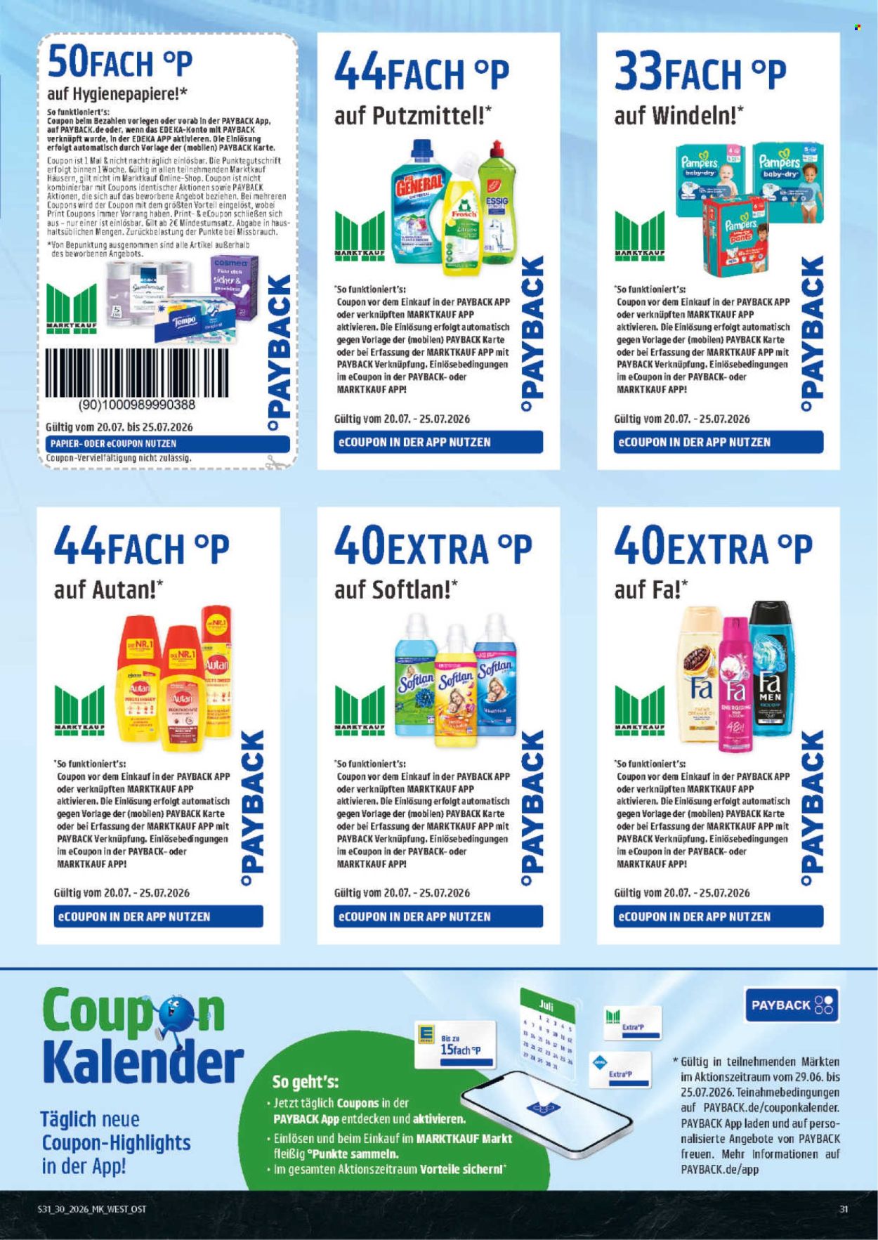 Marktkauf Prospekte  - 20.07.2026 - 25.07.2026. Seite 31
