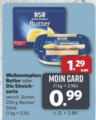 WEIHENSTEPHAN Butter oder Die Streichzarte