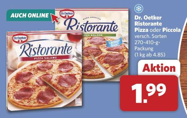 Dr. Oetker Ristorante Pizza oder Piccola