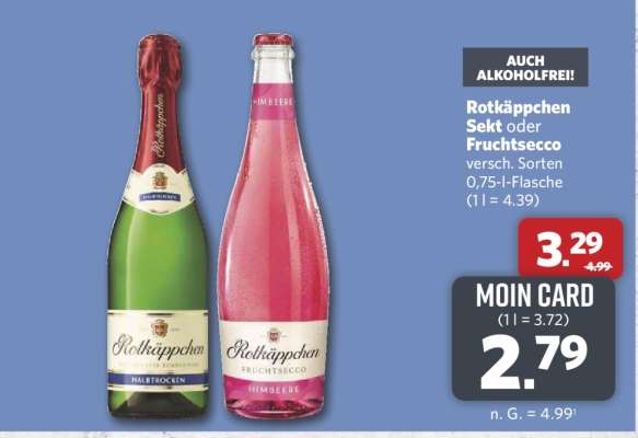 Rotkäppchen Sekt oder Fruchtsecco