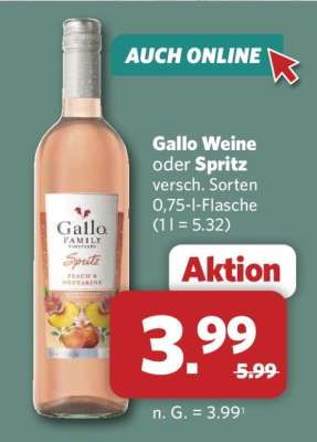 Gallo Weine oder Spritz