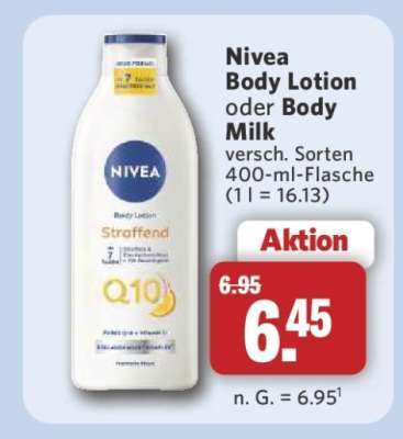 Nivea Body Lotion oder Body Milk