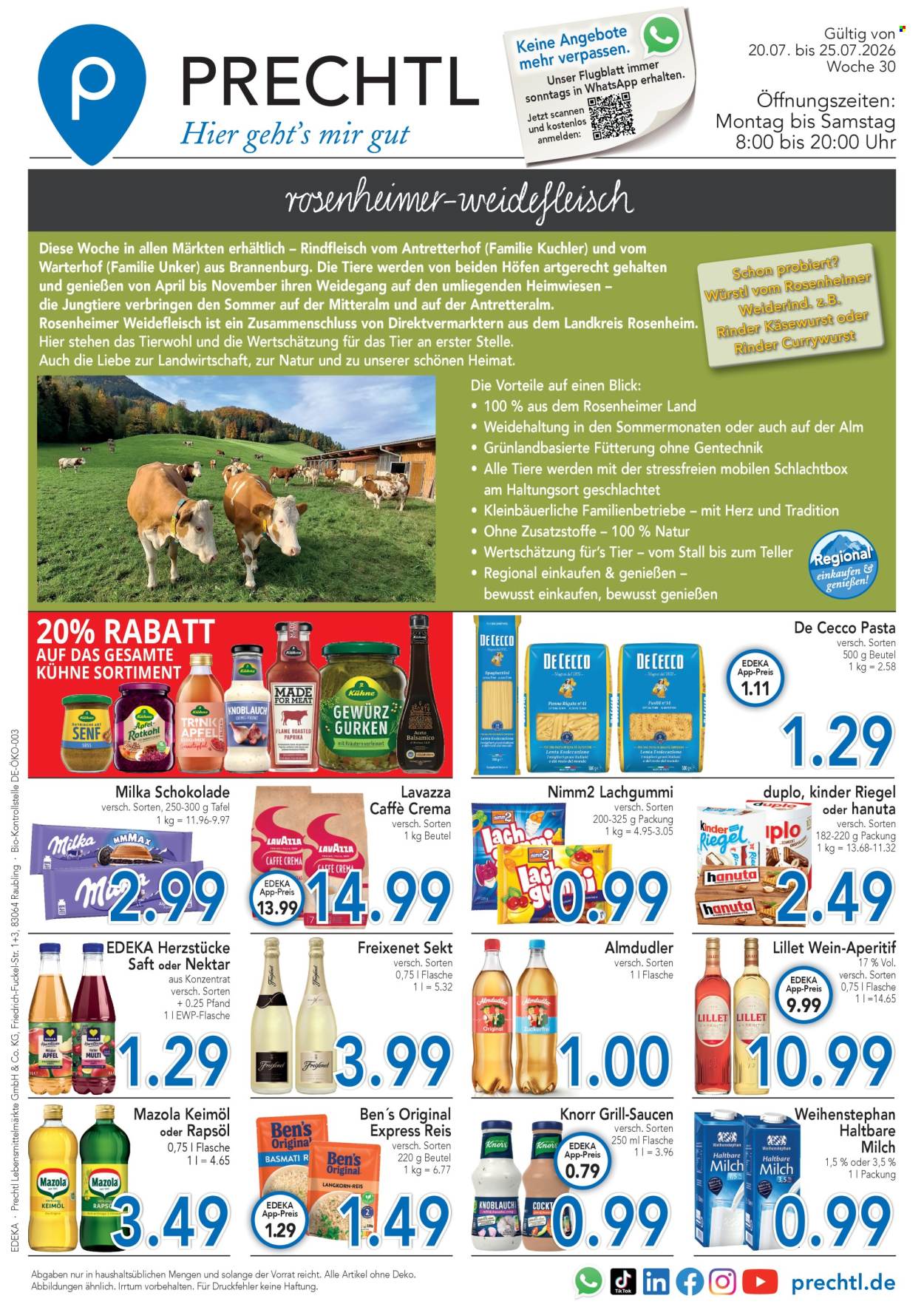 Edeka Prospekte  - 20.07.2026 - 25.07.2026. Seite 1