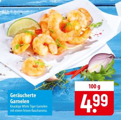 Geräucherte Garnelen