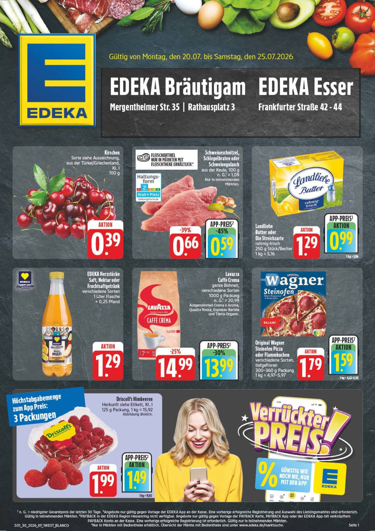 Edeka Prospekte  - 20.07.2026 - 25.07.2026. Seite 1