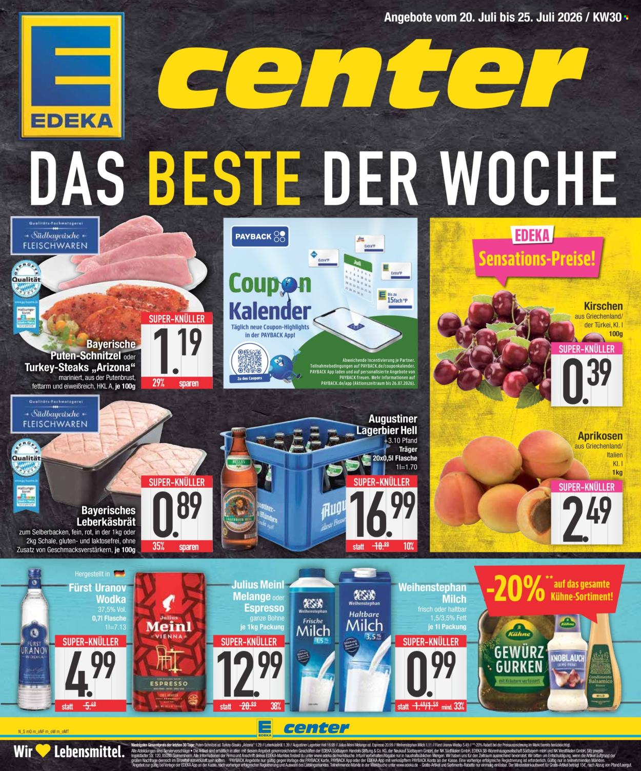Edeka Prospekte  - 20.07.2026 - 25.07.2026. Seite 1