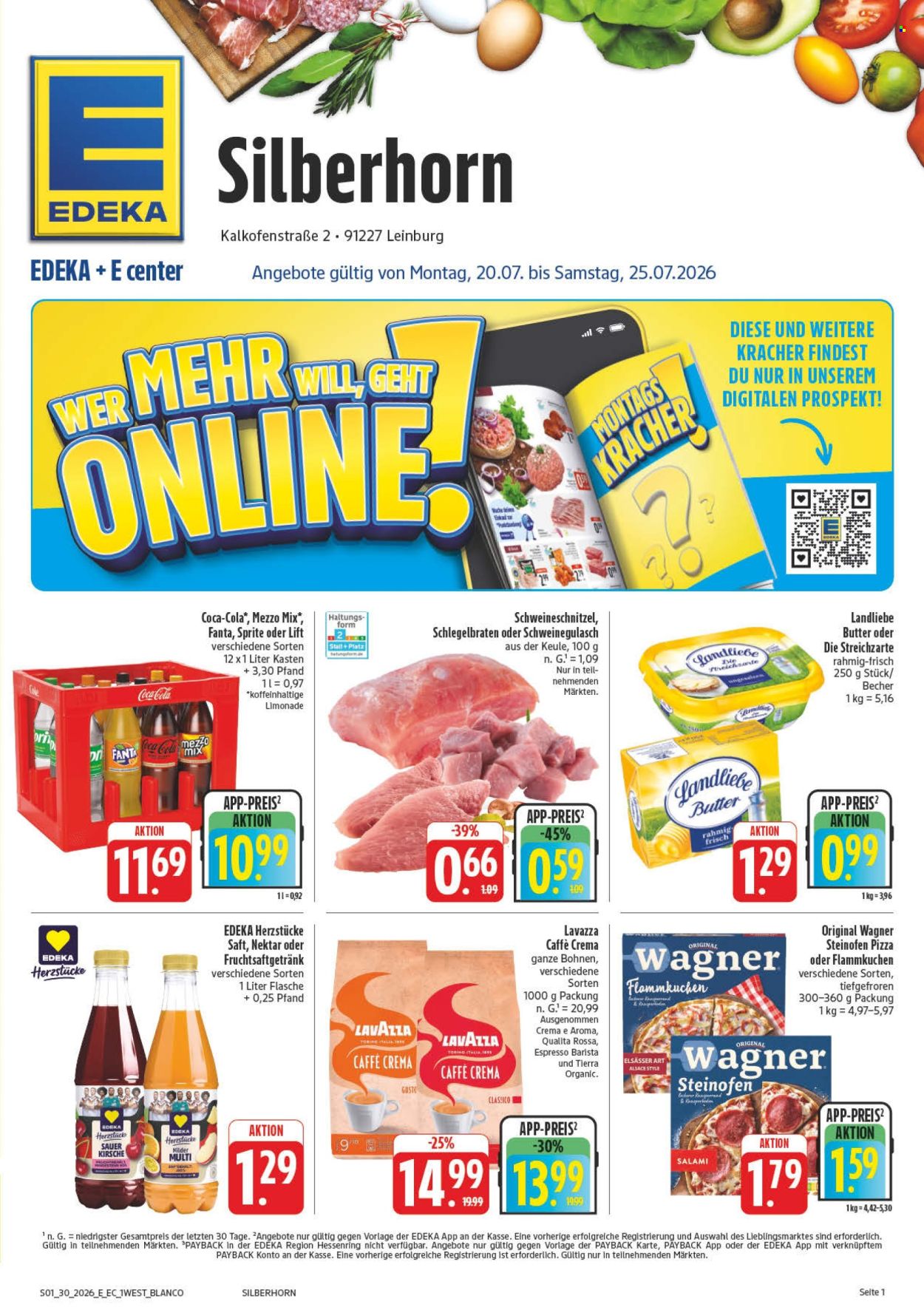 Edeka Prospekte  - 20.07.2026 - 25.07.2026. Seite 1