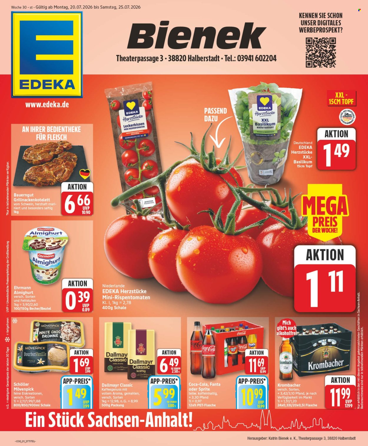 Edeka Prospekte  - 20.07.2026 - 25.07.2026. Seite 1