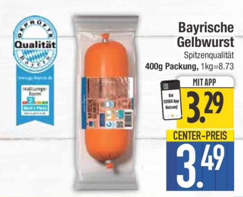 Bayrische Gelbwurst*
