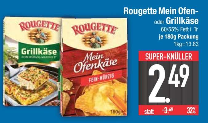 Rougette Mein Ofen- oder Grillkäse