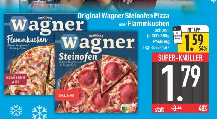 ORIGINAL WAGNER Steinofen-Pizza oder -Flammkuchen