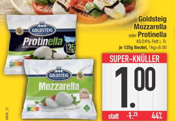 Goldsteig Mozzarella oder Protinella