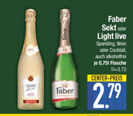 Faber Sekt oder Light Live