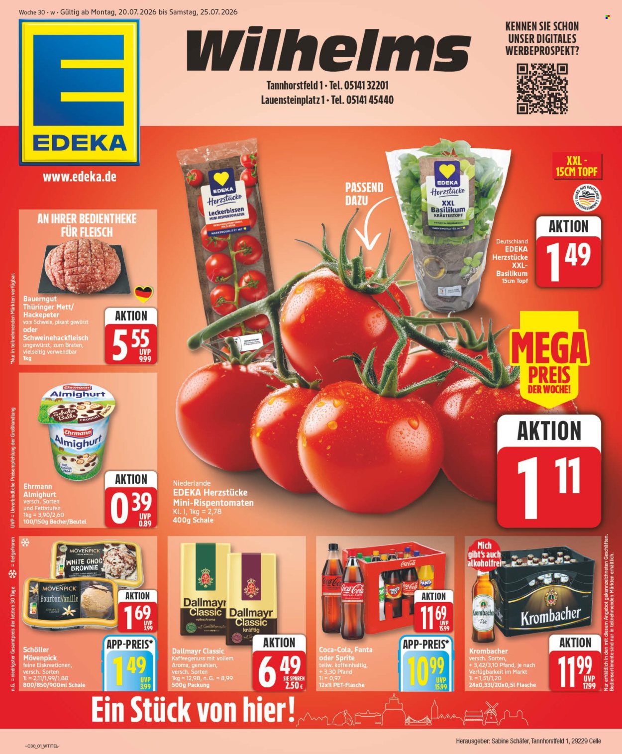 Edeka Prospekte  - 20.07.2026 - 25.07.2026. Seite 1