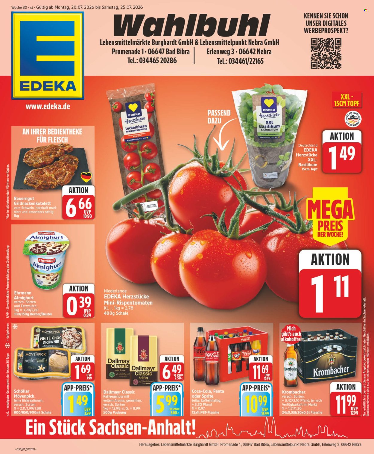 Edeka Prospekte  - 20.07.2026 - 25.07.2026. Seite 1