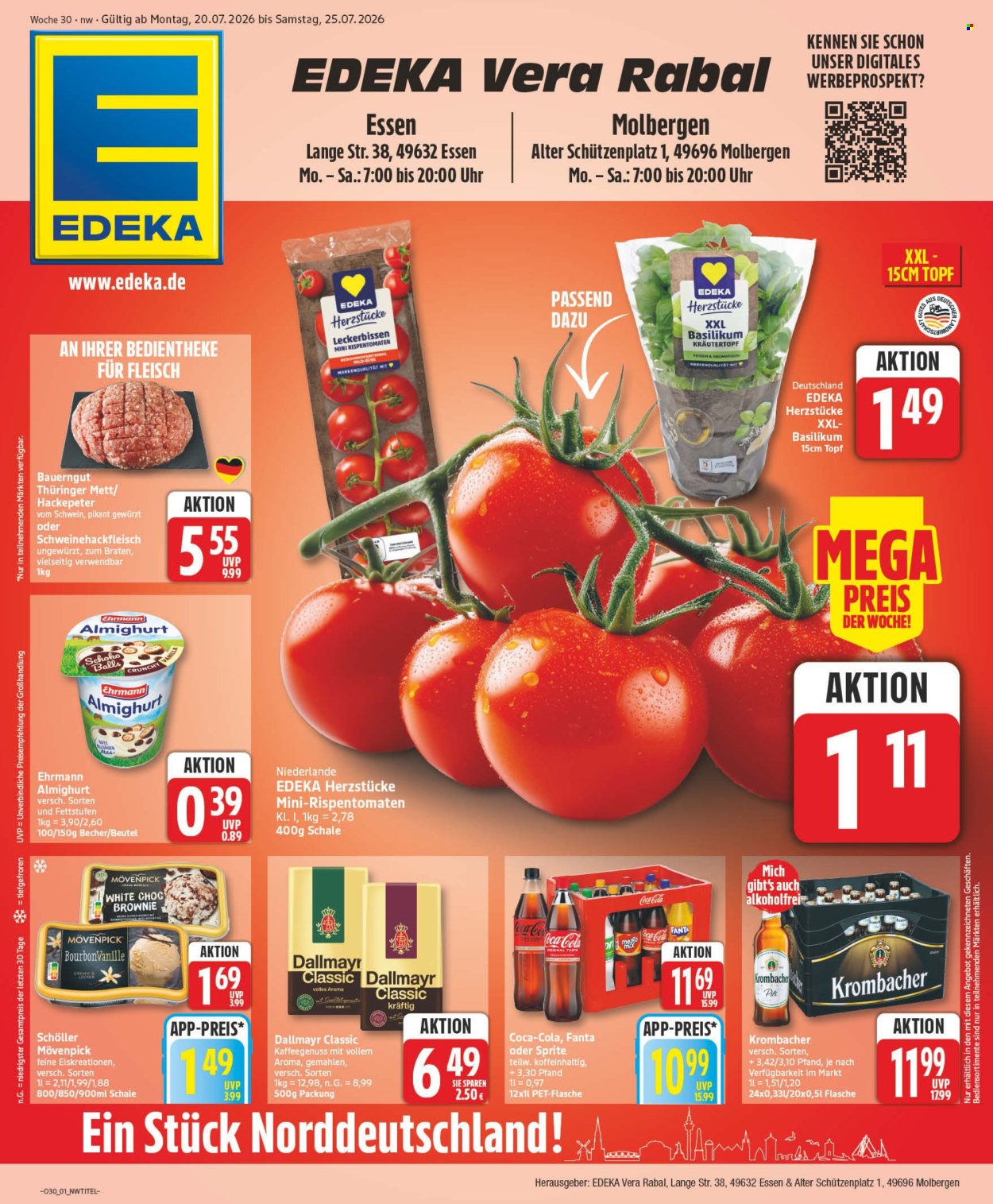 Edeka Prospekte  - 20.07.2026 - 25.07.2026. Seite 1
