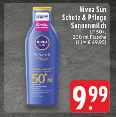 Nivea Sun Schutz & Pflege Sonnenmilch