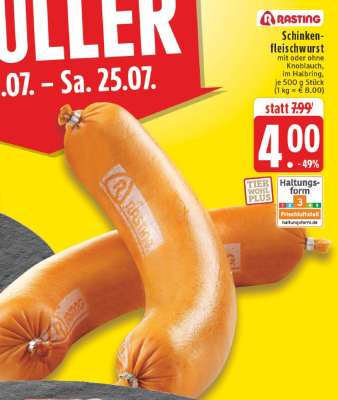 Schinkenfleischwurst